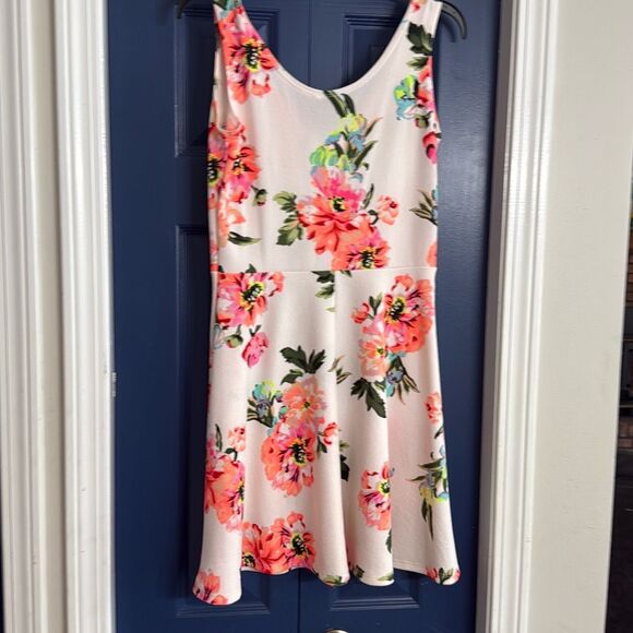 Rue21 Vintage Neon Floral Mini Dress Size M - Picture 6 of 6